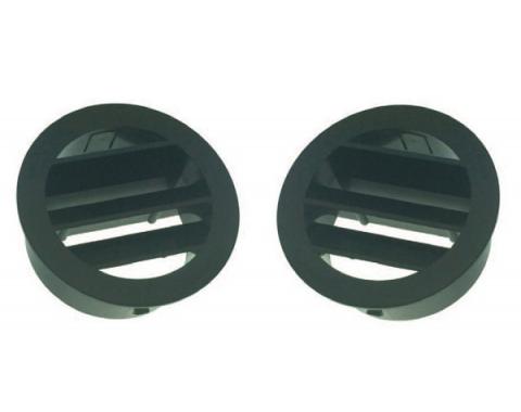 Chevy Truck Black Left and Right Defroster Top Vents, 1964-1966