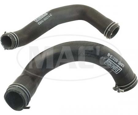 Script Radiator Hose Set - Includes Wire-Type Clamps Stapled To Each End As Original - 390, 427 and 428 V8