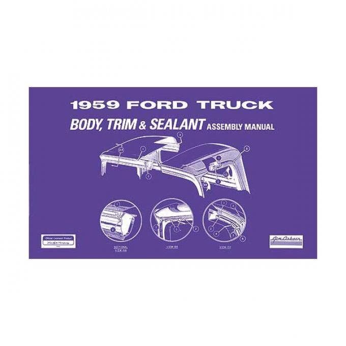 Body Trim and Sealant Assembly Manual - 1959 Pickup - 54 Pages