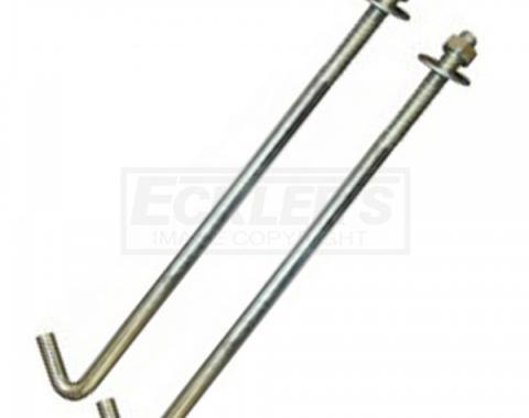 Chevy Battery Bolt Set, Steel, 1955-1957