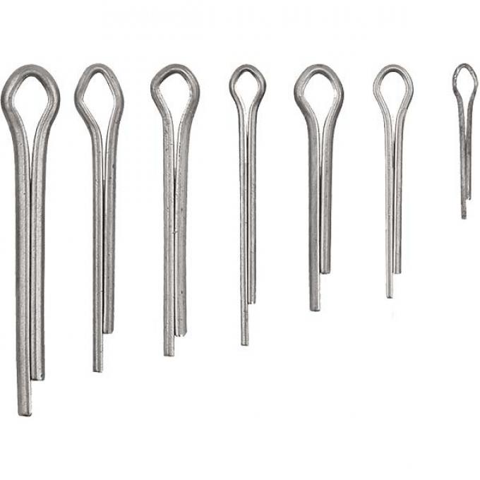 Cotter Pin Set - Stainless Steel - 163 Pieces