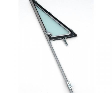 Chevy Truck Vent Window Frame, Chrome, With Tinted Glass, Left, 1968-1972