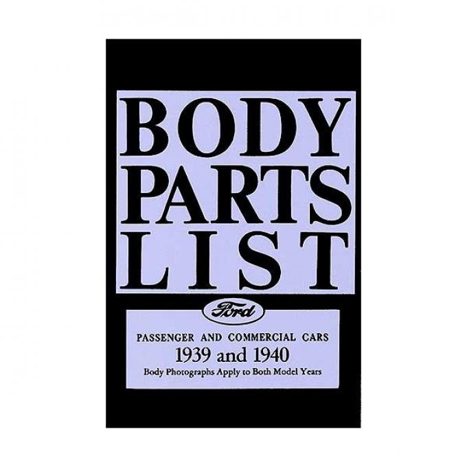 Body Parts List - 86 Pages - Ford