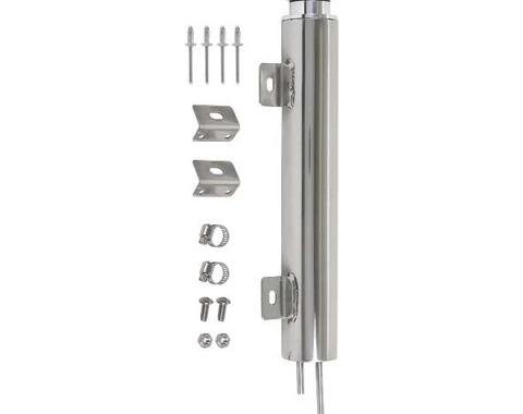 Radiator Overflow Tank - 1-1/4 Pint Capacity - Polished Stainless Steel - 13 - Ford & Mercury