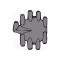 Distributor Cap - Black Plastic - Flat Crab - V8 - Ford Commercial & Truck