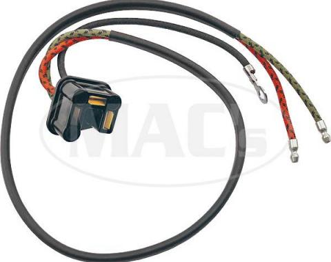 Headlight Socket Wire - Braided Wire - Short Ground Wire - 24 Long - Ford Only