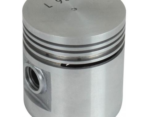 Piston Set With Fitted Pins - 4 Ring Type - Ford 6 CylinderH Engine - Aluminum - Split Skirt - 3.30 Bore - Choose YourSize