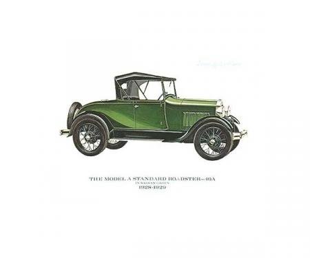 Model A Print - 1928-29 Ford Standard Roadster (40A) - 11 X14 - Unframed