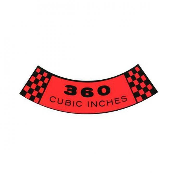 Ford Pickup Truck Air Cleaner Decal - 360 2V