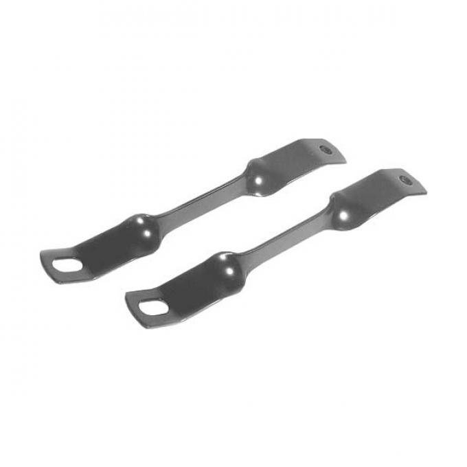 Radiator To Fender Brackets - Painted Black - Ford Pickup Truck