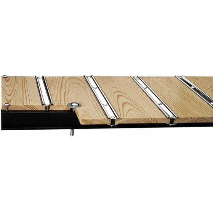 Chevy Truck Bed Flooring, Short Bed, Step Side, Pine, With Standard Mounting Holes, 1955 (2nd Series)-1959