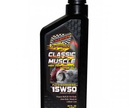 Champion Classic & Muscle High Zinc Full Synthetic Motor Oil, 15W-50