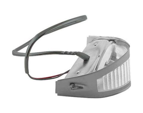 Ford Pickup Truck Parking Light Assembly - Polished Stainless Steel Rim - F100 Thru F350