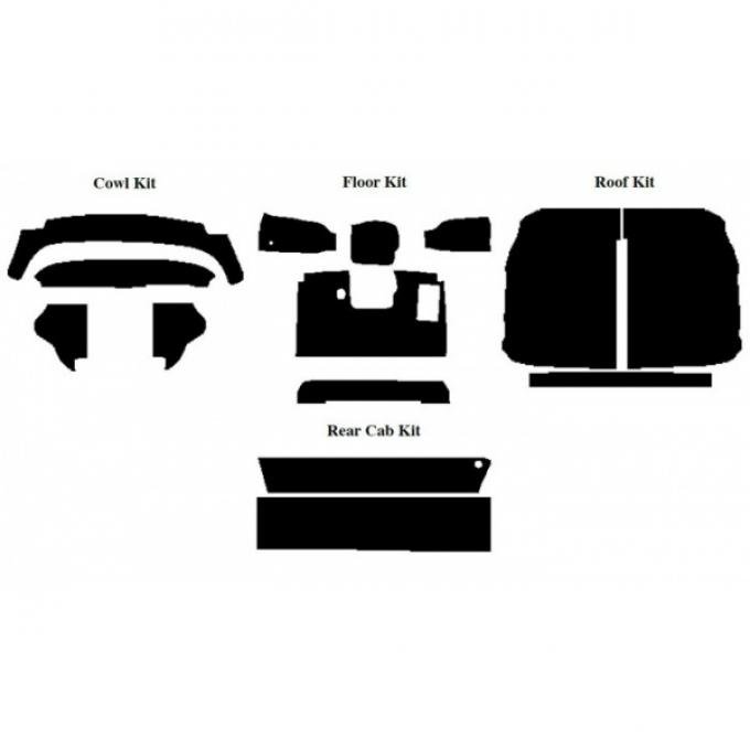 AcoustiSHIELD - Complete Cab Insulation Kit - Pickup