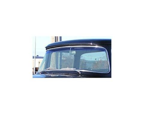 Windshield glass - 1956 Ford Truck, F-series - Green tint, with a blue shade across the top
