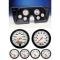 Chevy Truck Instrument Cluster, Black ABS, With Phantom Autometer Gauges, 1967-1972