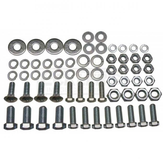 Full Size Chevy Bumper Mounting Kit, Rear, Good Quality, 1959