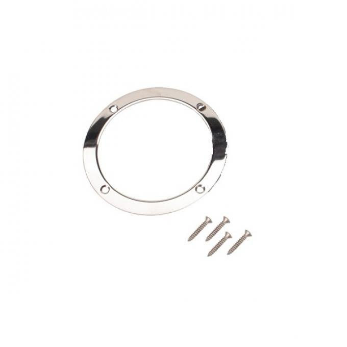 Shifter Boot Ring, Round, Polished Stainless, Lokar