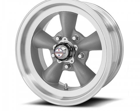 American Racing Torq-Thrust D Gray Wheel W/ Machine Lip, 15X8