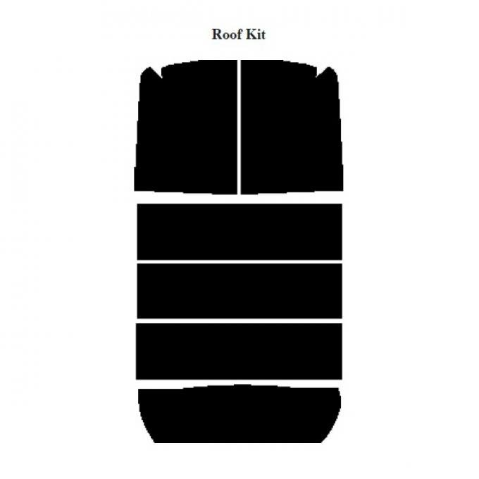 Chevy Insulation, QuietRide, AcoustiShield, Round Window Roof Kit, Panel Delivery Truck, 1955-1959