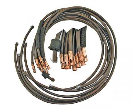 Spark Plug Wire Set - Brown - Like Original - V8 - Ford Passenger