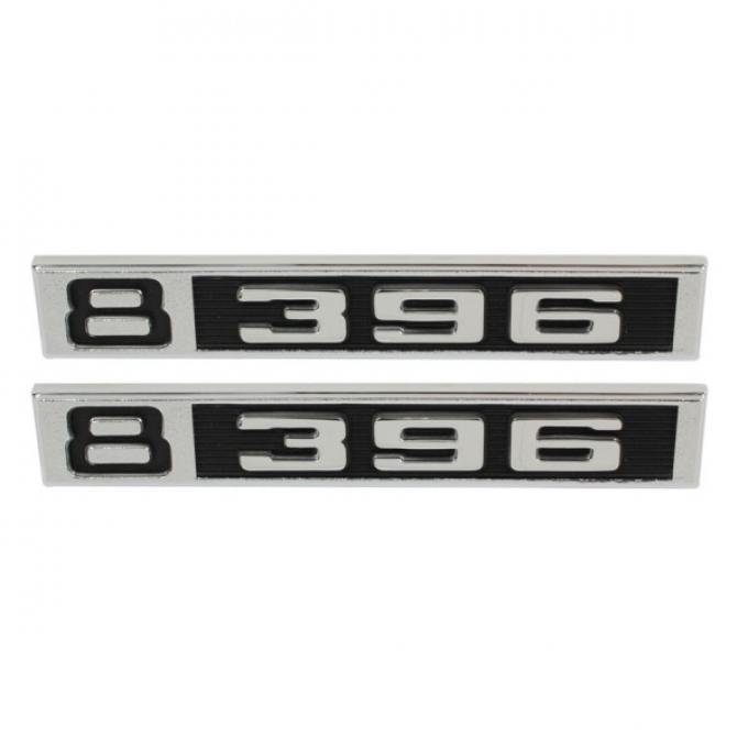 Chevy Or GMC Truck Fender Side Emblem "8 396" 1969-1972