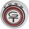 Grille Emblem Assembly - Pressure Die-Cast Chrome With Black Painted Ford Lettering - GT