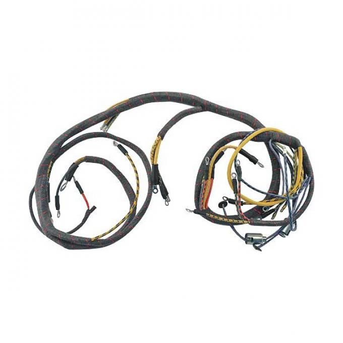 Cowl Dash Wiring Harness - 2 Brush Generator - With Amp Gauge - Ford Pickup & Commercial Truck