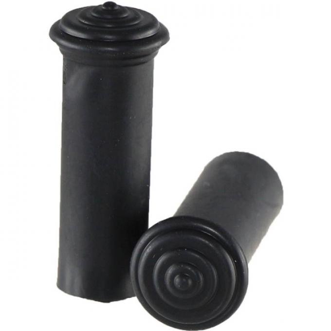 Classic Chevy Door Knob Lock, Plastic, Black, 1955-1957