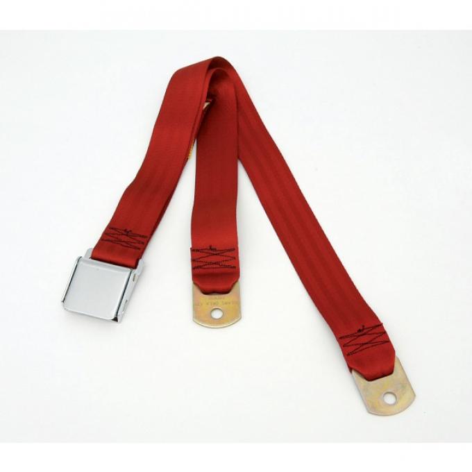 Chevy Or GMC Truck Seat Belt, Aircraft Latch Style, Dark Red, 1947-1972