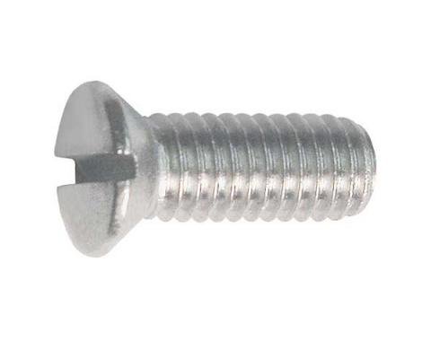 Oval Head Machine Screw - Slotted - 10/32 X 1/2 - #8 Head -Stainless Steel