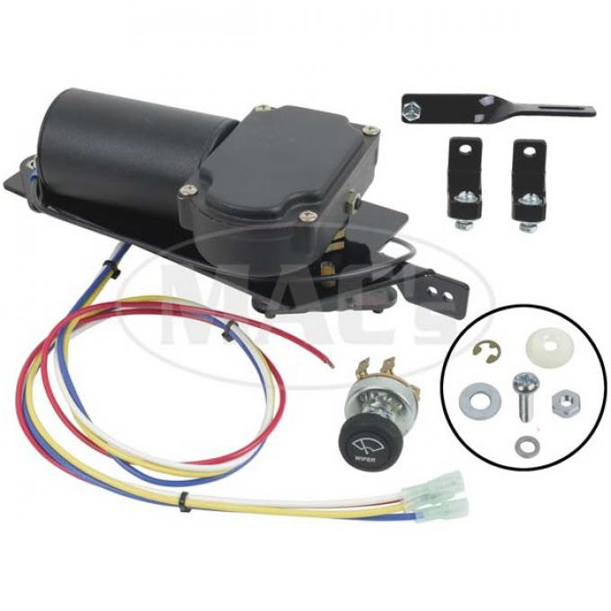 Electric Wiper Motor Conversion Kit - 12 Volt, Late 1947-1948