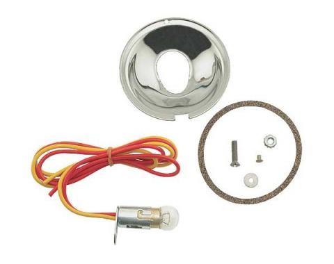 Turn Signal Adapter Kit - Stainless Steel - With Turn Signals - With Both 6 & 12 Volt Bulbs - Ford