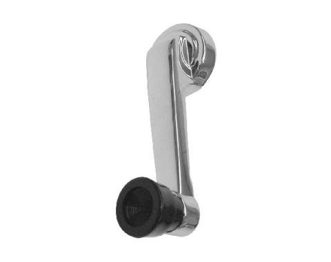 Window Crank Handle - With Black Knob - Right Or Left