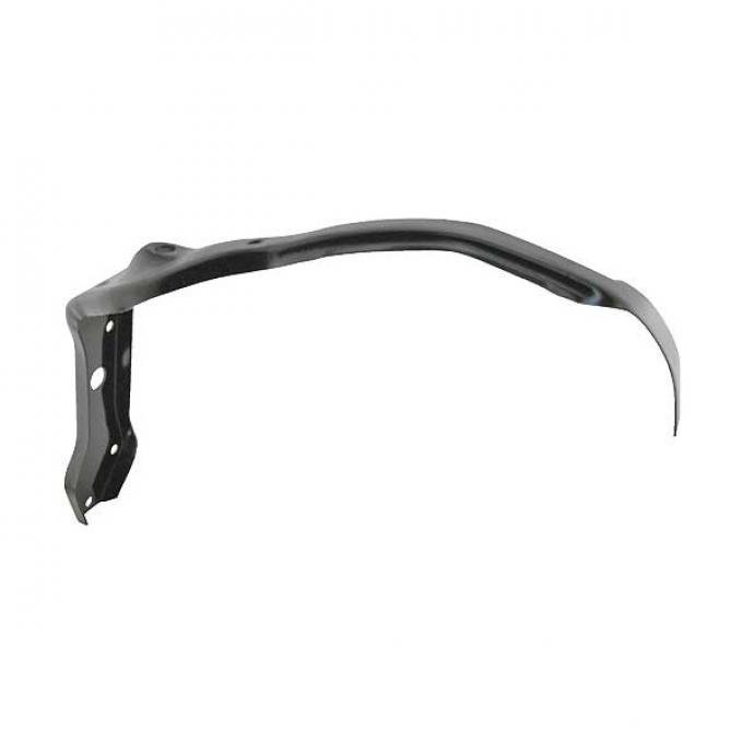 Large Front Fender Brace - Left Side - Stamped Steel - Painted Black - Ford Passenger