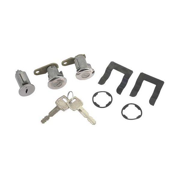 Matched Door Lock & Ignition Cylinder Set For 1952-1958 Ford Cars & Trucks – With 2 Keys