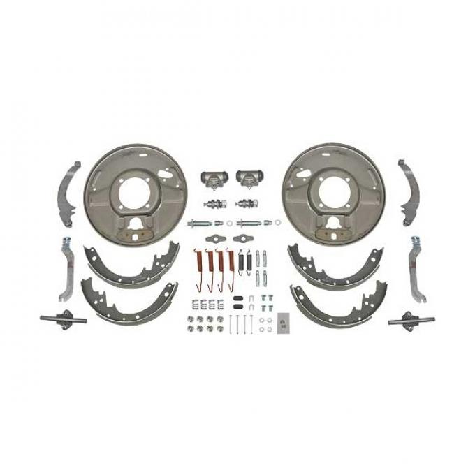 Hydraulic Brake Rear Backing Plates - Rear With Emergency Brake Hardware - Ford