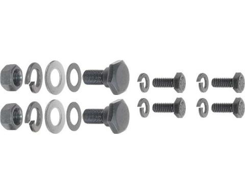 Trunk Arm & Spring Support Hardware - Black Oxide - 18 Pcs.- Ford Passenger