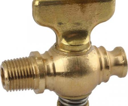 Radiator Drain Cock - Replacement Type - Brass - Ford