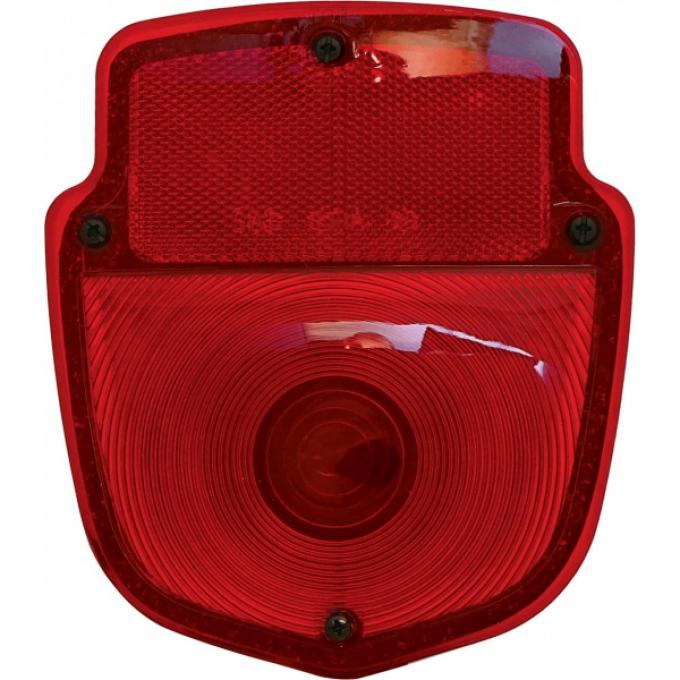 Ford Pickup Truck Tail Light Assembly - Flareside Pickup - Shield Type - Polished Stainless Steel Housing - Left