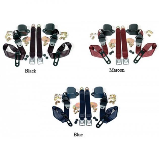 Chevy & GMC Truck Seat Belt Kit, Three Point, For Bench Seat, With