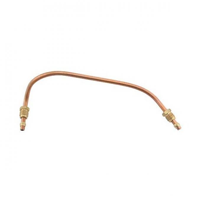 Fuel Pump To Carb Gas Line - Copper Plated Steel - Ford V8