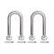 Front Spring U-clip Set - 5 Depth - Ford