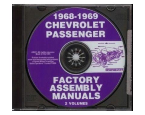 Chevy Factory Assembly Manual Sets, PDF CD-ROM 1958-1969