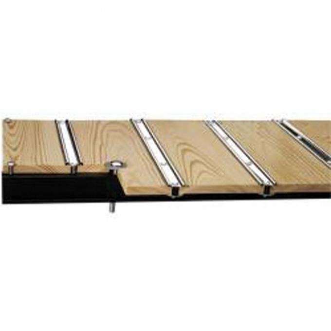 Chevy Truck Bed Flooring, Short Bed, Step Side, Pine, With Standard Mounting Holes, 8 Boards, 1951-1953