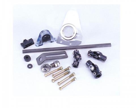 Flaming River 1957 Chevy Manual Rack & Pinion Cradle Kit - Polished Column Shift Tilt Column