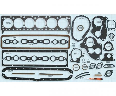 GMC Truck Engine Gasket Set, 228, 236, 248, 270 CI, 1947-1962