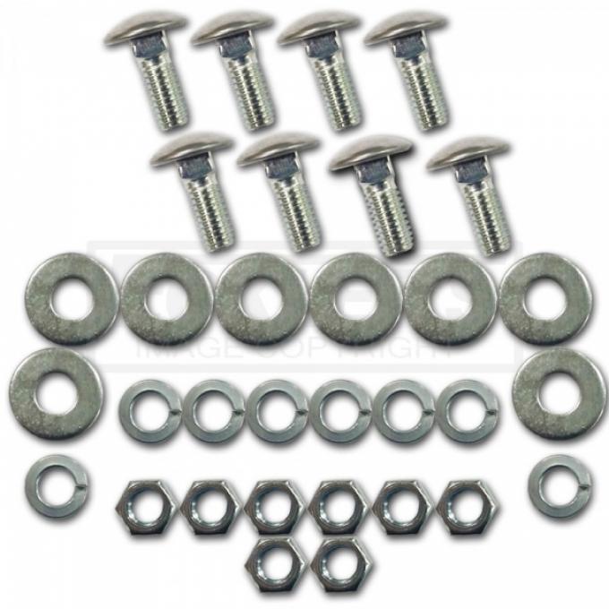 Chevy Or GMC Bumper Mounting Bolt Kit, Stainless Cap, Front Or Rear