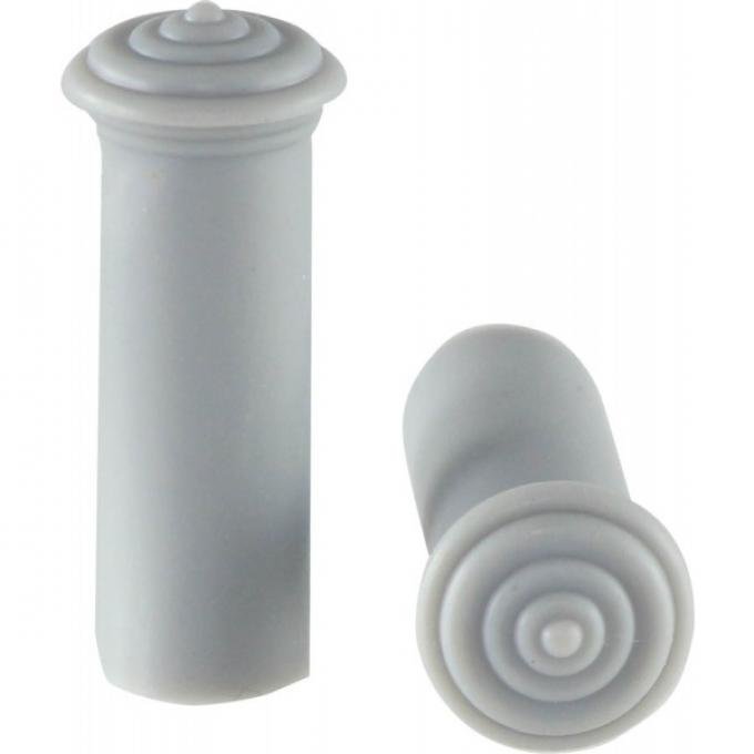 Classic Chevy Door Knob Lock, Plastic, Gray, 1955-1957