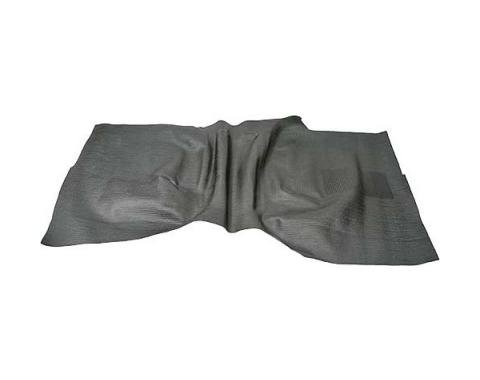 Ford Pickup Truck Floor Mat - Rubber - Black - For Floor Shift Transmission & 8 High Transmission Hump - Ford F100 ThruFord F350